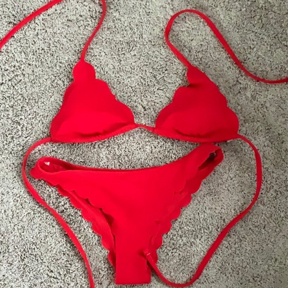 Red bikini set size small